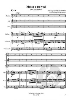 Messa a tre voci con stromenti (Giuseppe Bartoli) 