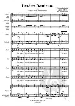 Laudate Dominum (aus den Vesperae sollennes de Dominica op. 9) (Johann Valentin Rathgeber) 