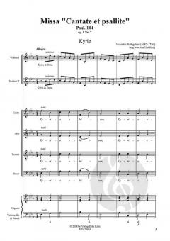 Missa 'Cantate et psallite' für Soli, Chor, 2 Violinen und B.c. (Johann Valentin Rathgeber) 