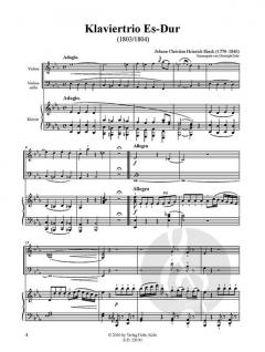 Klaviertrio Es- Dur (Johann Christian Heinrich Rinck) 