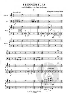 Sternensturz nach Gedichten von Rose Ausländer (Christoph Weinhart) 