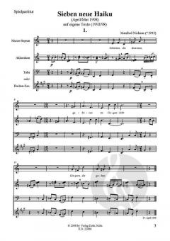 Sieben neue Haiku (Manfred Niehaus) 