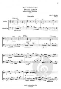 Sonata corale von Rolf Schweizer 