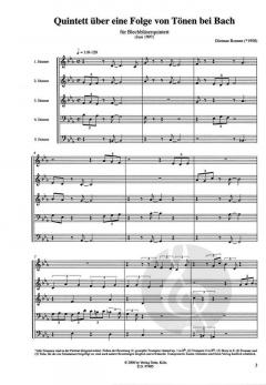 Quintett über eine Folge von Tönen bei Bach (Dietmar Bonnen) 