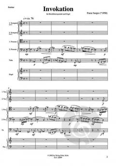 Invokation für Blechbläserquintett und Orgel (Franz Surges) 