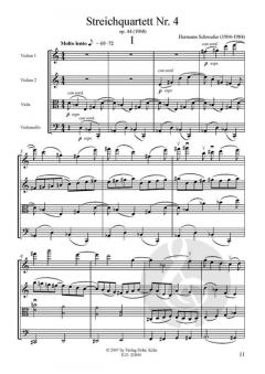 Streichquartette Nr. 4 und Nr. 5 von Hermann Schroeder im Alle Noten Shop kaufen (Partitur)