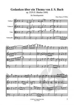 Gedanken über ein Thema von Johann Sebastian Bach von Peter Bares 
