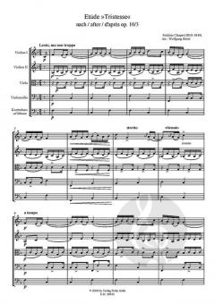 Etüde 'Tristesse' von Frédéric Chopin 