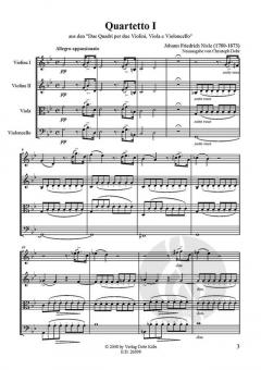 Quadro I für Streichquartett von Johann Friedrich Nisle im Alle Noten Shop kaufen