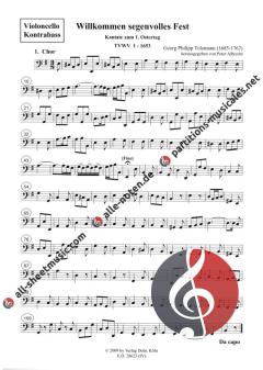 Willkommen, segenvolles Fest von Georg Philipp Telemann 