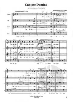 Cantate Domino für 4stg. Chor a cappella (Hatto Ständer) 