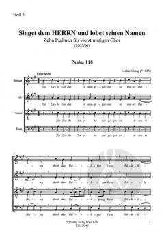 Singet dem HERRN und lobet seinen Namen (Heft 2) (Lothar Graap) 