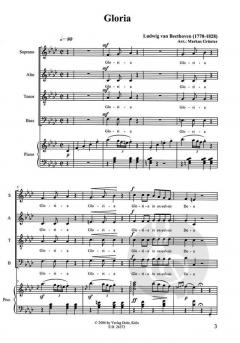 Gloria für 4stg. gem. Chor und Klavier 