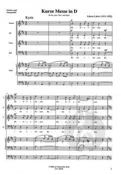 Kurze Messe in D (Johann Lütter) 