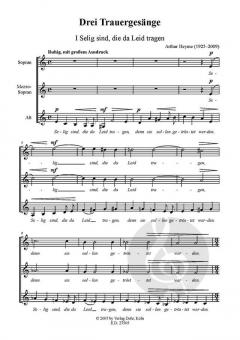 Drei Trauergesänge für drei Frauenstimmen a cappella (Arthur Heyme) 