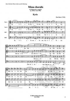 Missa choralis und Pater noster (Peter Bares) 