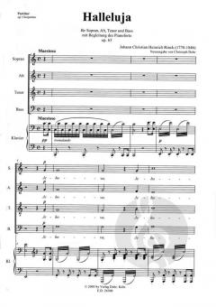 Halleluja von Pfeffel (Johann Christian Heinrich Rinck) 