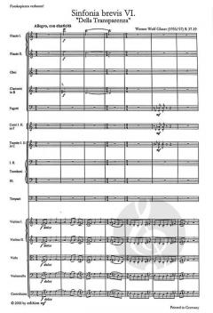 Sinfonia brevis VI von Werner Wolf Glaser 
