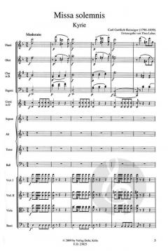 Missa solemnis von Carl Reissiger 