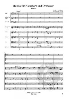 Rondo für Naturhorn und Orchester von Uri Rom 