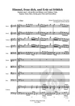 Himmel, freue dich, und Erde sei fröhlich von Johann Christoph Kellner 