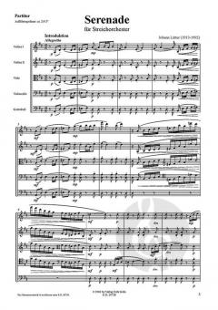 Serenade für Streichorchester von Johann Lütter im Alle Noten Shop kaufen (Partitur)