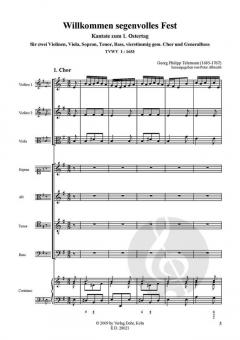 Willkommen, segenvolles Fest von Georg Philipp Telemann 