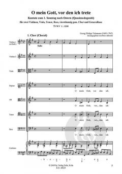 O mein Gott, vor den ich trete von Georg Philipp Telemann 