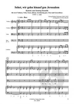 Sehet, wir gehn hinauf gen Jerusalem von Georg Philipp Telemann 