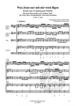 Was Jesus nur mit mir wird fügen von Georg Philipp Telemann 