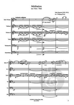Méditation aus Thais für Violine solo und Streichorchester von Jules Massenet im Alle Noten Shop kaufen