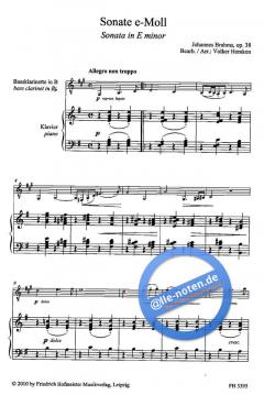 Sonate e-Moll op. 38 von Johannes Brahms 