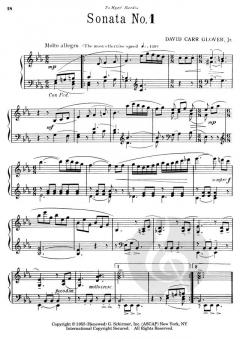 3 Sonatinas And A Sonata For Piano Solo von David Carr Glover 