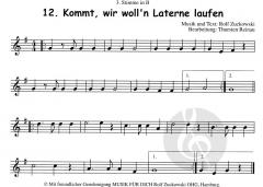 12 Laternenlieder - 3. Stimme in Bb 