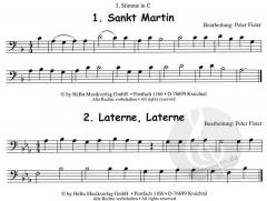 12 Laternenlieder - 3. Stimme in C 