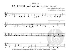 12 Laternenlieder - 2. Stimme in Bb 
