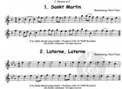 12 Laternenlieder - 2. Stimme in C 