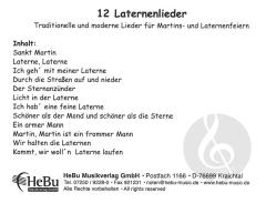12 Laternenlieder - Partitur 