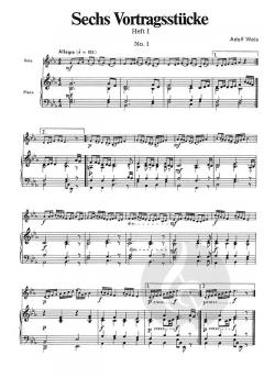 Sechs Vortragsstücke Heft 1 von Adolf Weis 