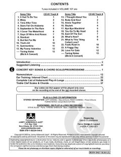 Aebersold Vol.107 It Had To Be You von Jamey Aebersold 