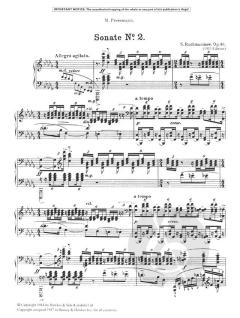 Sonate Nr. 2 b-Moll op. 36 von Sergei Rachmaninow 