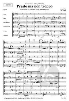 Presto ma non troppo From Sonata In D (Franz Xaver Richter) 