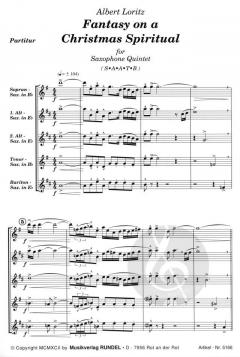 Fantasy on a Christmas Spiritual von Albert Loritz 