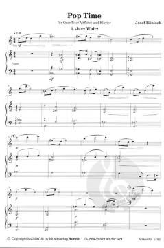Pop Time von Josef Bönisch für Querflöte (Altflöte) und Kla4 im Alle Noten Shop kaufen