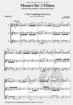 Mozart für 3 Flöten im Alle Noten Shop kaufen (Partitur)