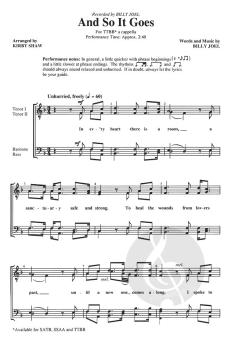 And So It Goes (Billy Joel) 