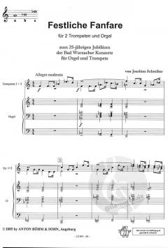 Festliche Fanfare von Joachim Schreiber 