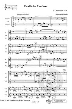 Festliche Fanfare von Joachim Schreiber 