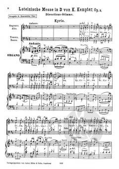 Messe D-Dur op. 9A (Karl Kempter) 
