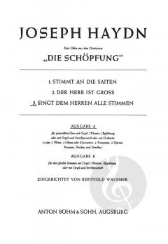 Singt dem Herren alle Stimmen aus die Schöpfung (Joseph Haydn) 